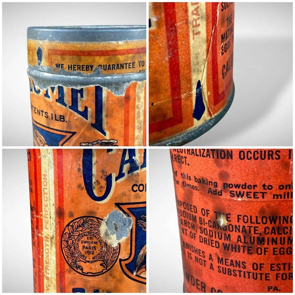 Calumet‎ Native American Baking Powder Advertising Tin Litho Early 20th Vintage